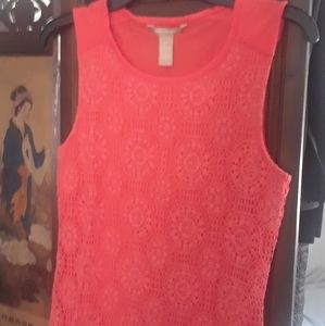 Banana Republic Crochet Front sleeveless top